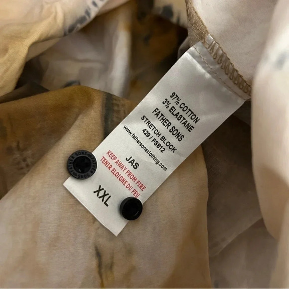 🌟Father Sons stretch slim fit shirt men size L -though label says XXL see below - Picture 9 of 16